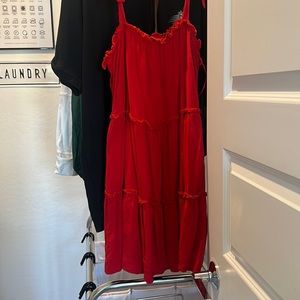 red babydoll dress